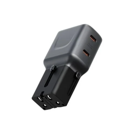 Energea Travelgo Adapter 45, 2C 45W - Gunmetal